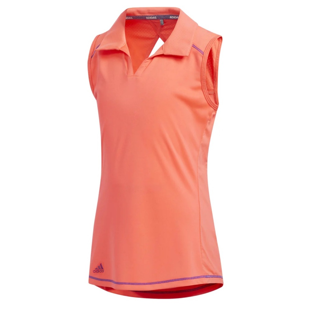 Adidas Coral Sleeveless Golf Top